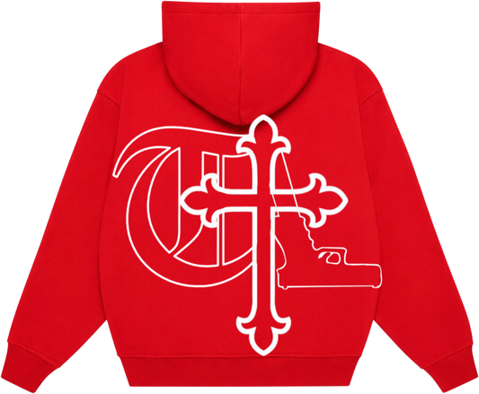 Red-Rosary Hoodie