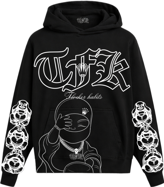 Blk-Buddha Hoodie