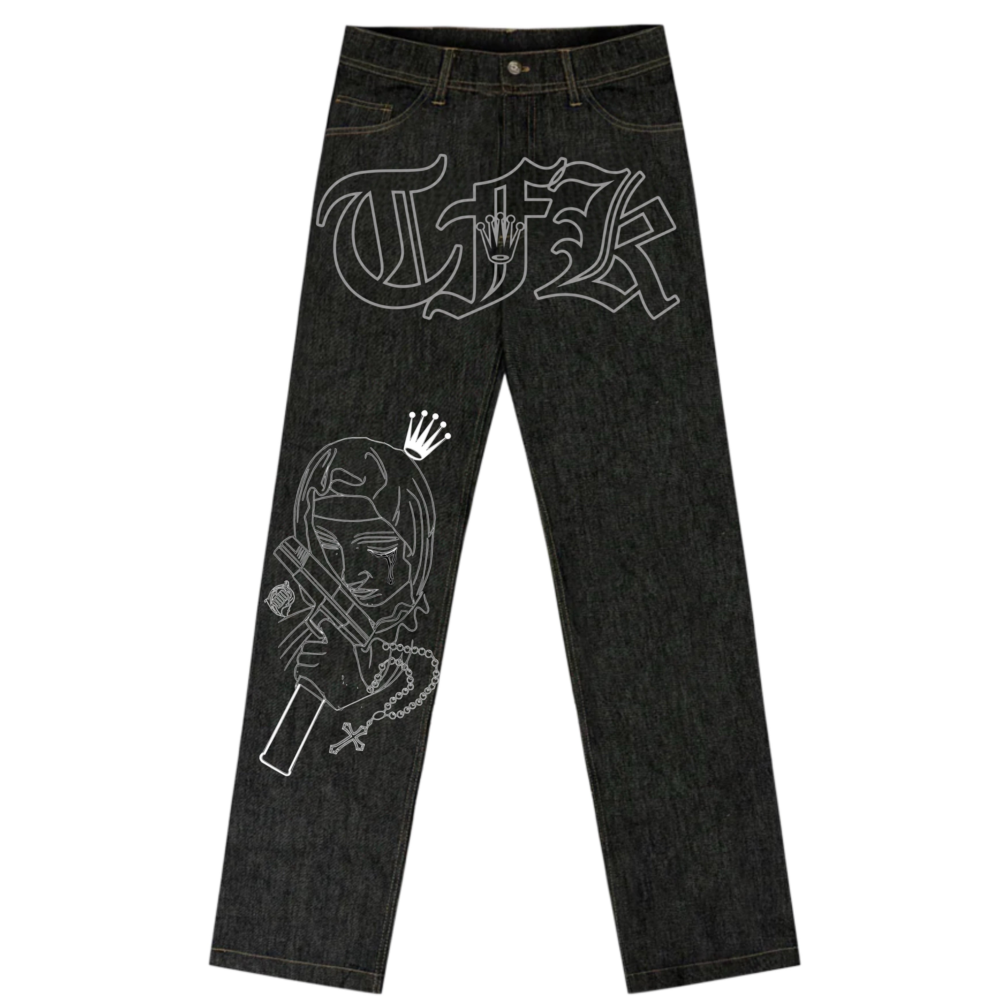 Charcoal-Rosary Jeans