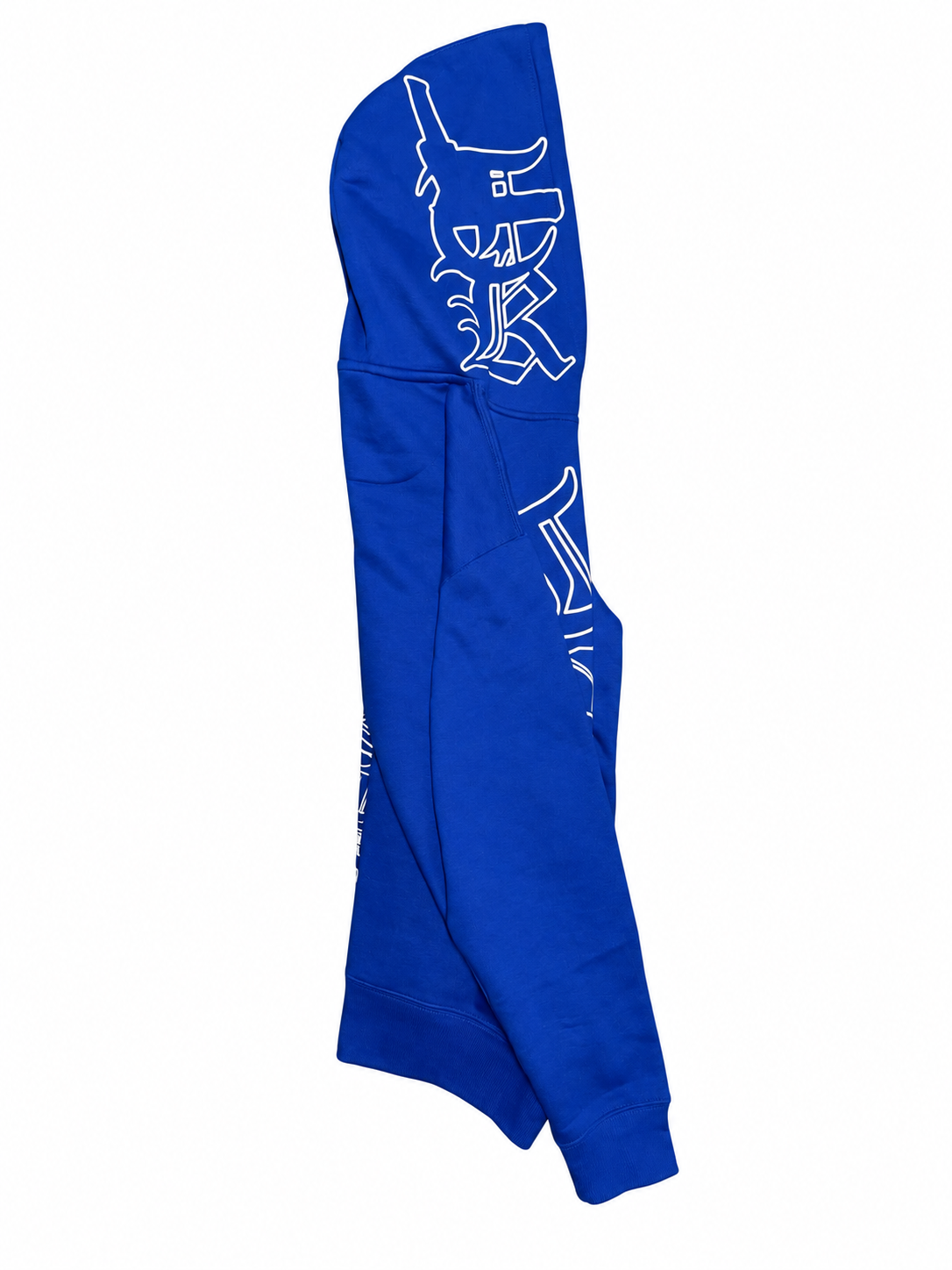 Blue-Flocker hoodie