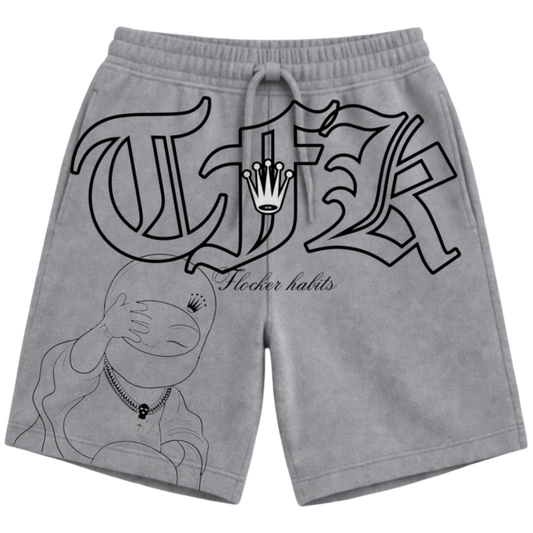 Grey-Buddha shorts
