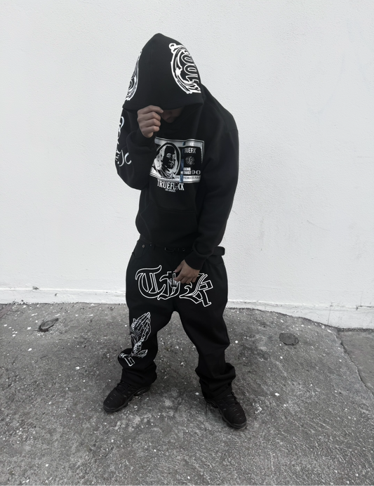 Blue strip hoodie