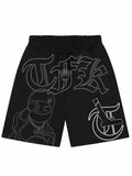 Blk-Buddha Flocker Shorts