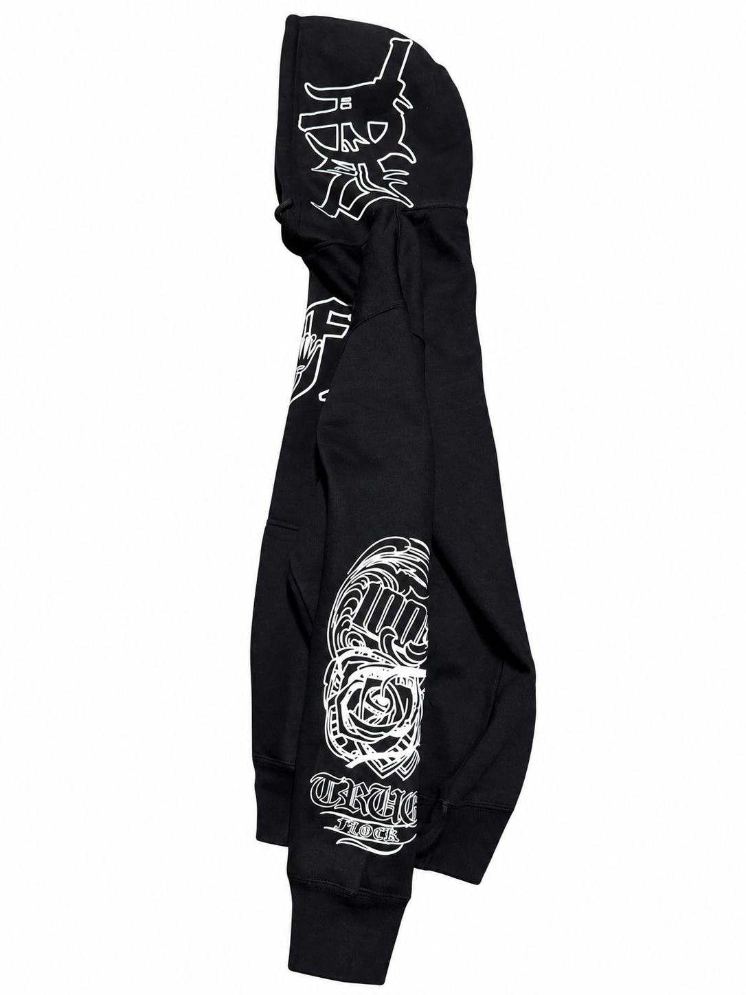Blk-Rosary hoodie