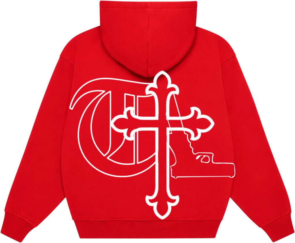 Red-Rosary Hoodie