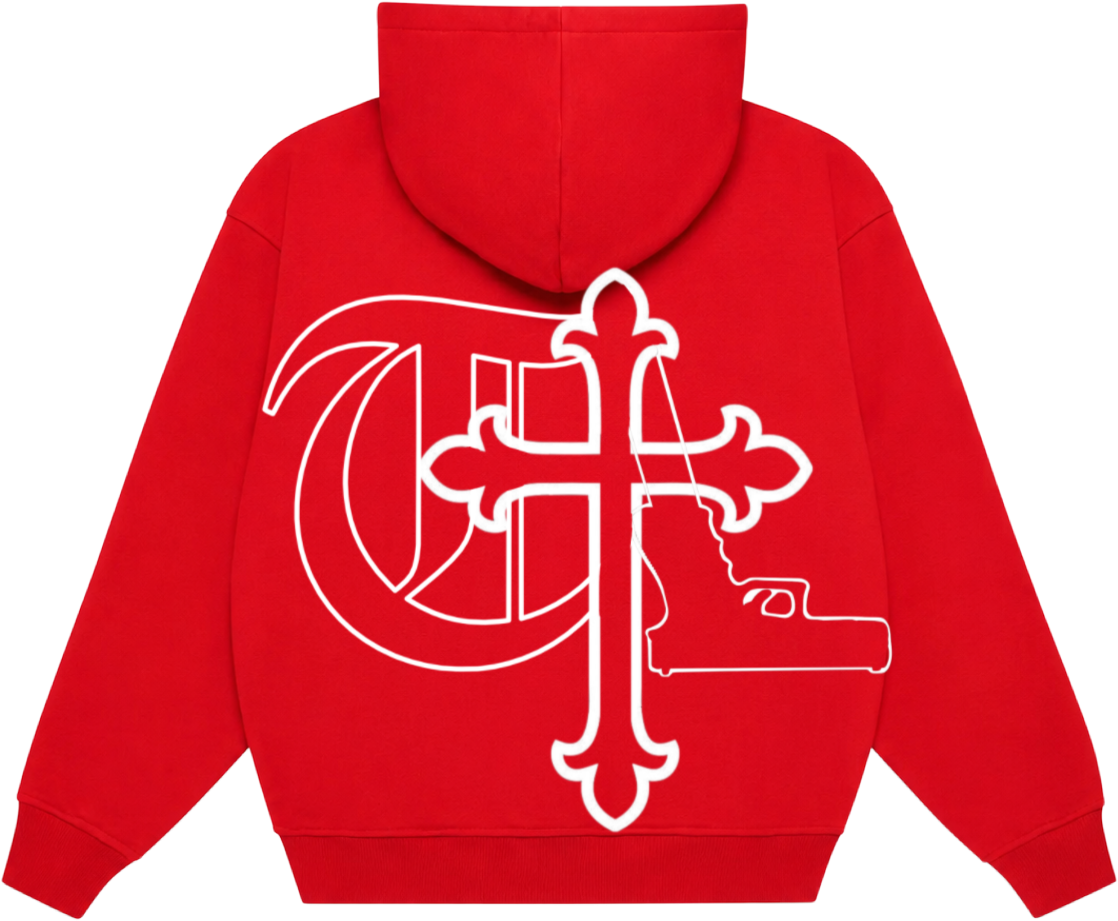 Red-Rosary Hoodie
